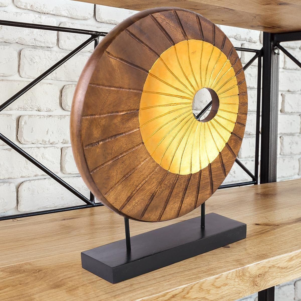 Handmade Decorative Wooden Sculpture for Home Decor Acacia Wood image 1