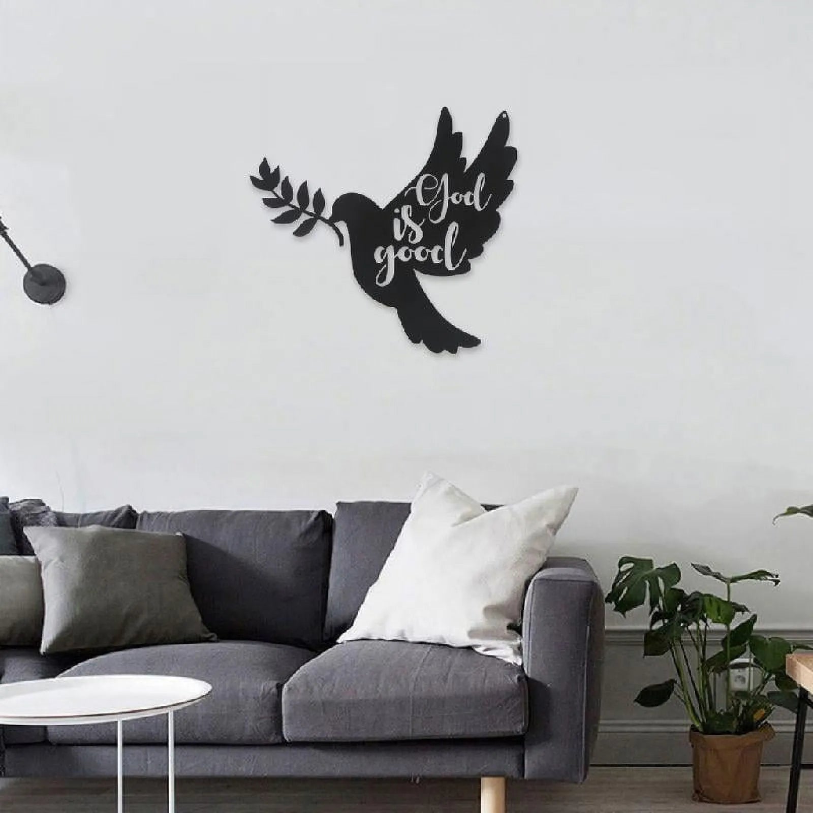 Black Birds Metal Wall Art Decorative for Living Room Bathroom image 1