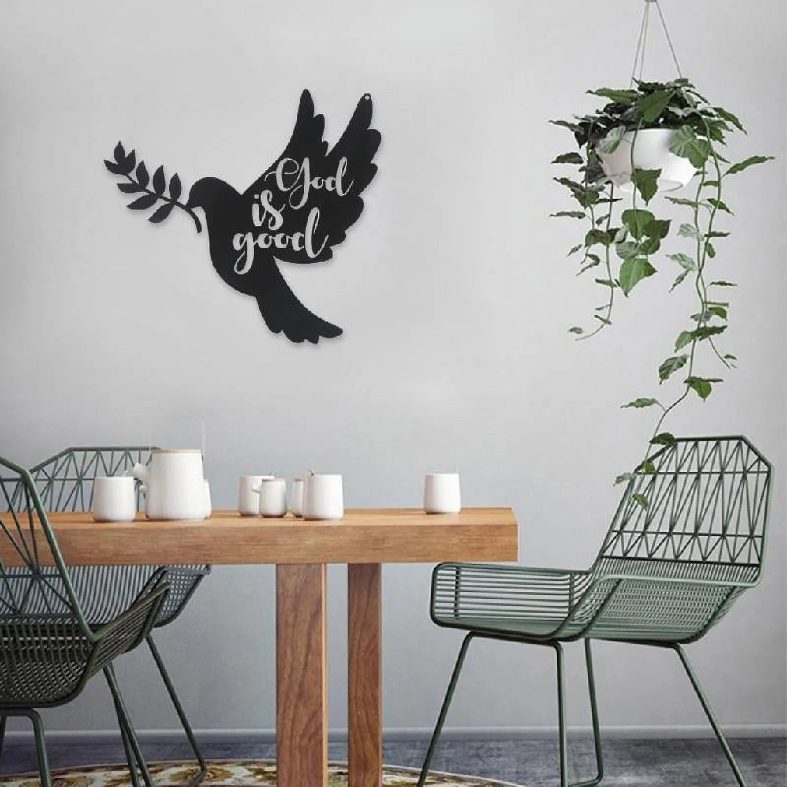 Black Birds Metal Wall Art Decorative for Living Room Bathroom image 2
